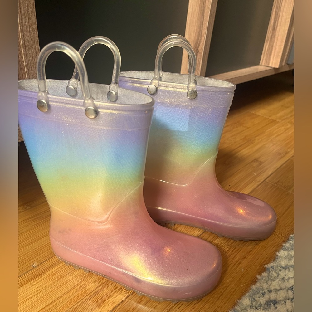 Cat and Jack Rain Boots Girls size 10 Toddler